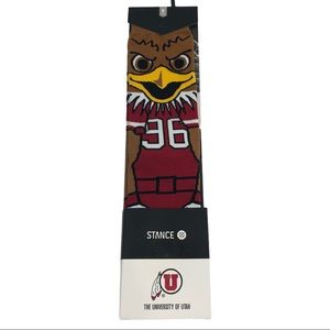 New! Stance University of Utah Socks Size M 6-8.5